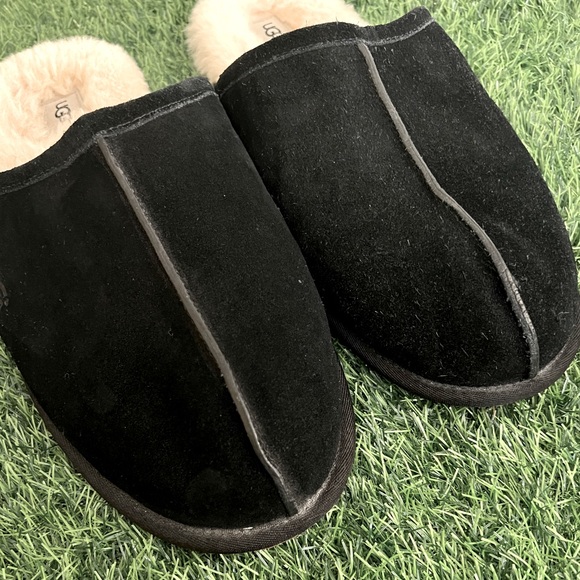 UGG Men’s Scuff Slippers Size 17 Black GUC - Picture 9 of 16